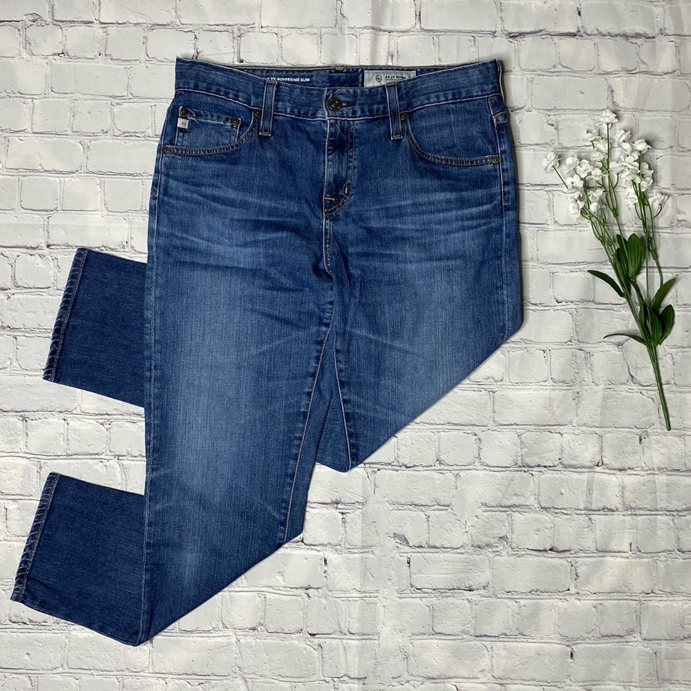 Women’s AG Adriano Goldschmied The Ex-Boyfriend Slim Blue Jeans Size 28R